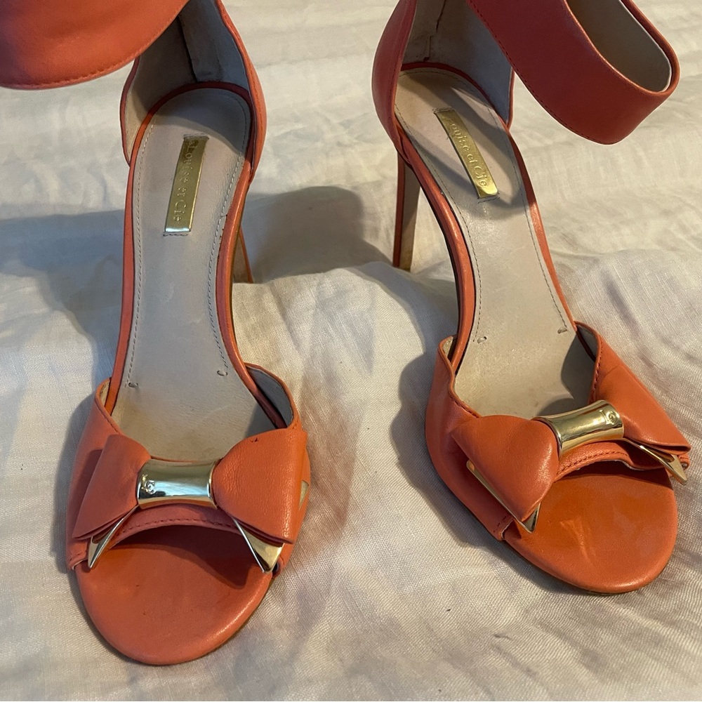Louise et Cie coral bow heeled sandals